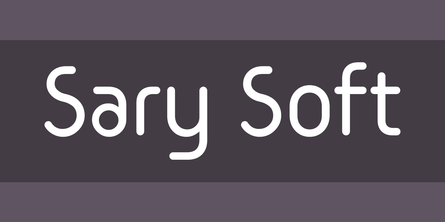 Beispiel einer Sary Soft-Schriftart #1